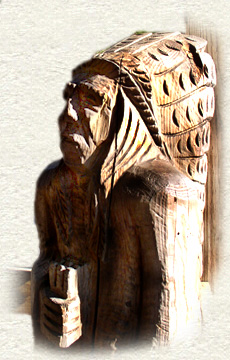 Wooden sculpture at 7MC..